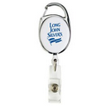 Retractable Badge Reel with Silver Sport Clip